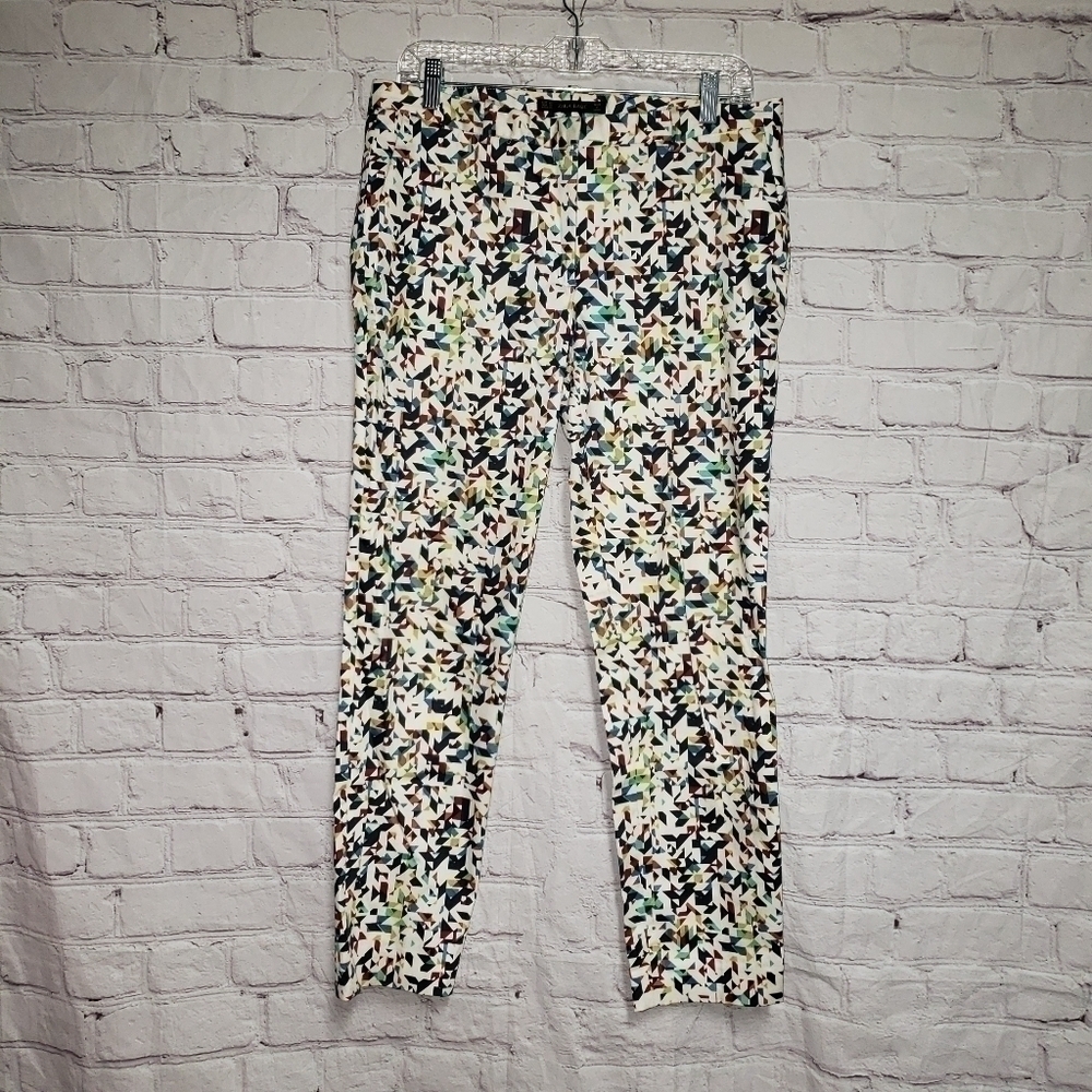 🧡ZARA Basic Geometric Print Cropped Pants
